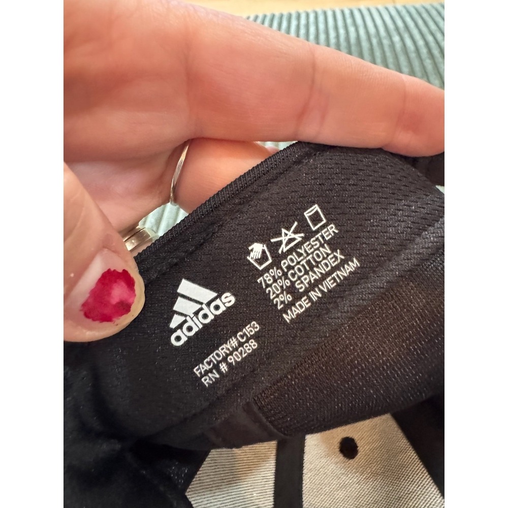 Adidas AEROREADY Baseball Cap Black Logo Sportswear Adjustable Strap - Picture 6 of 7